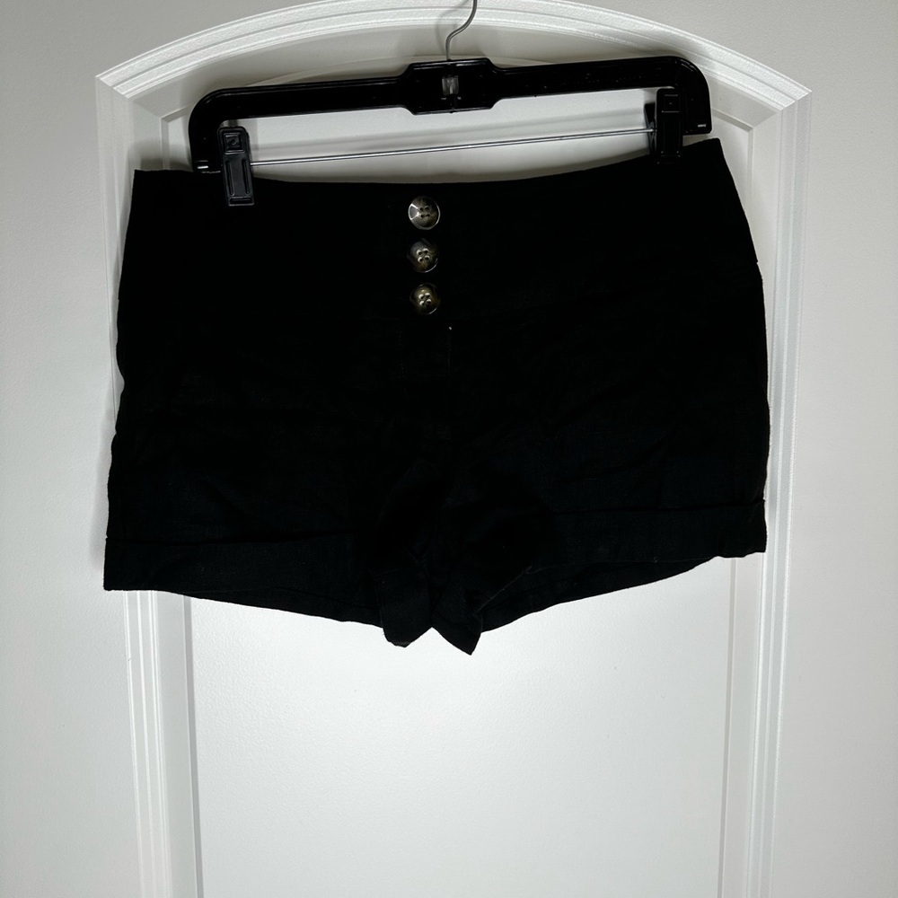 Y2k Charlotte Russe Linen Blend Women's Shorts Sz 6 P26538 Nwt